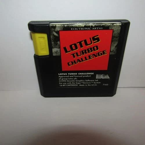 Lotus Turbo Challenge Video Game Cartridge Only for Sega Genesis Tested Working