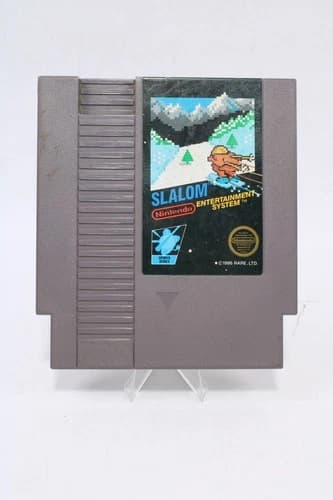 Slalom NES Nintendo Game Rare Ltd Tested Works Sports Series