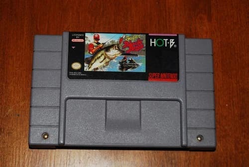 Super Black Bass Super Nintendo SNES Cartridge Authentic - Tested & Working
