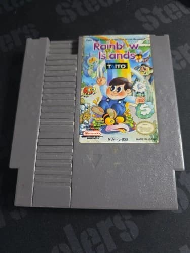 Rainbow Islands (NES, 1991) Nintendo Entertainment System - Bubbles On Cart