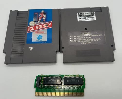 Ice Hockey (Nintendo NES)- AUTHENTIC- TESTED & WORKS
