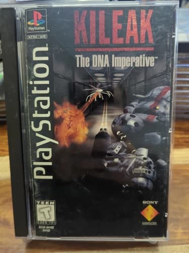 Kileak: The DNA Imperative PlayStation Long Box Complete CIB W Rare Mem Sticker