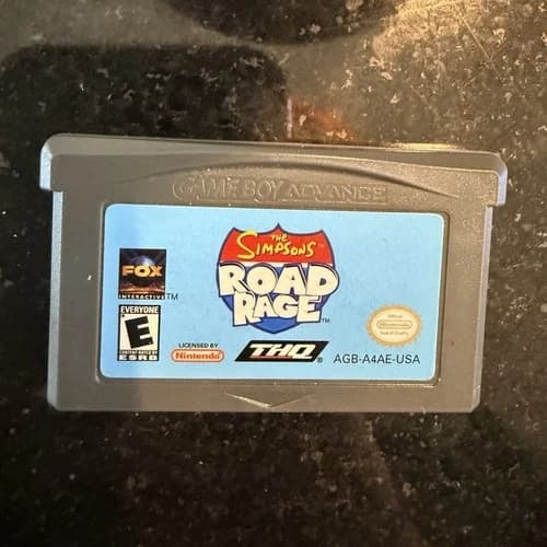 THQ The Simpsons Road Rage Nintendo Game Boy Advance NTSC-U/C E-Everyone