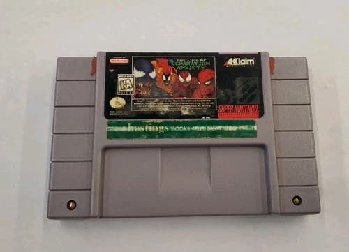 Venom Spider-Man Separation Anxiety Super Nintendo SNES Cart Only Tested --S2G--