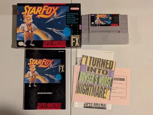 Star Fox (SNES, 1993) - Super Nintendo - CIB Complete in Box