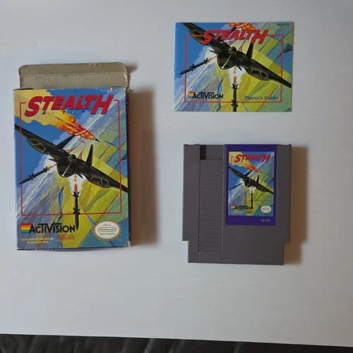 Activision Stealth ATF Nintendo NES CIB Box Manual NTSC-U/C Flight Sim 1989