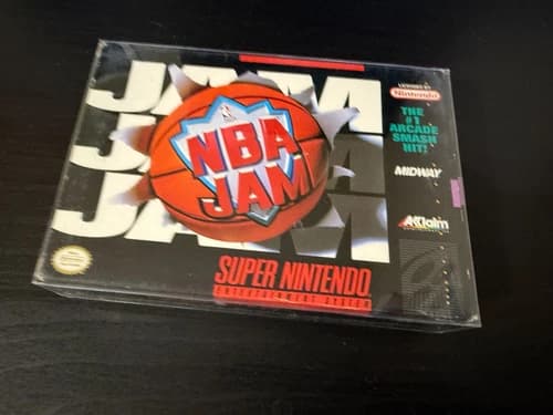 1993 SUPER NINTENDO SNES NBA JAM CIB BOX MANUAL CART TESTED WORKS