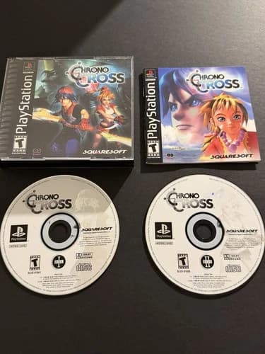 Chrono Cross Sony PlayStation, 2000 PS1 Black Label Complete CIB Reg Card Tested