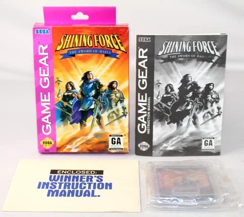 Shining Force: The Sword Of Hajya Game Gear Complete CIB! GREAT Condition! RARE!