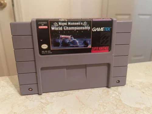 Nigel Mansell's World Championship Racing SNES Super Nintendo Cart Only TESTED