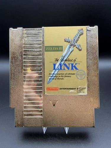 Zelda II: The Adventure Of Link (Nintendo NES, 1988) Gold Cartridge Only-TESTED
