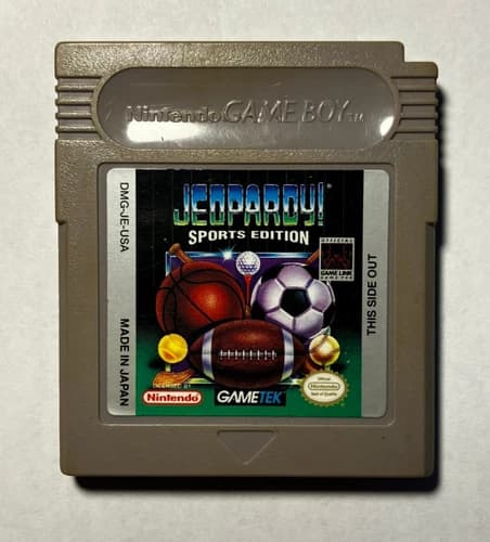 Jeopardy Sports Edition Nintendo Game Boy Game Cartridge Only