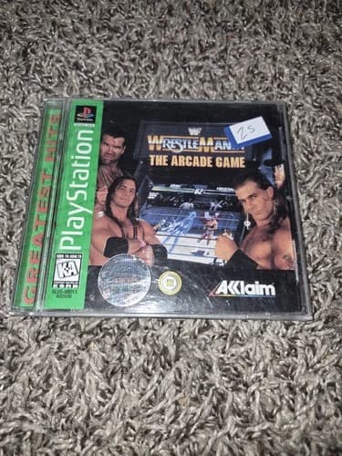WWF WrestleMania: The Arcade Game Sony PlayStation WWE Acclaim Sports Ps1