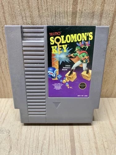 Solomon's Key Nintendo Entertainment System 1987 NES Cleaned & Tested Authentic