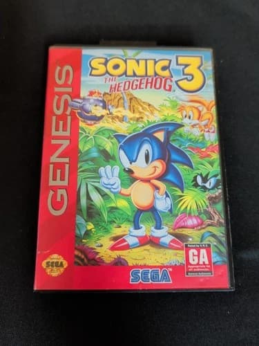 Sonic the Hedgehog 3 (Sega Genesis, 1994) CIB