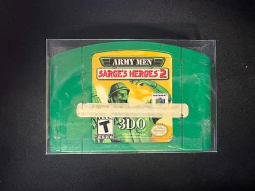 Army Men Sarge’s Heroes 2 Nintendo 64 N64 Green Cartridge Tested