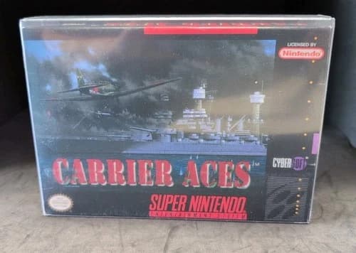 Carrier Aces (Super Nintendo SNES) Complete - Tested - Authentic