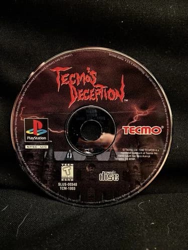 Tecmo's Deception Invitation to Darkness Playstation PS1 Video Game Disc Only