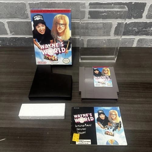 Wayne's World (Nintendo Entertainment System, 1993) COMPLETE CIB - Ships FAST!