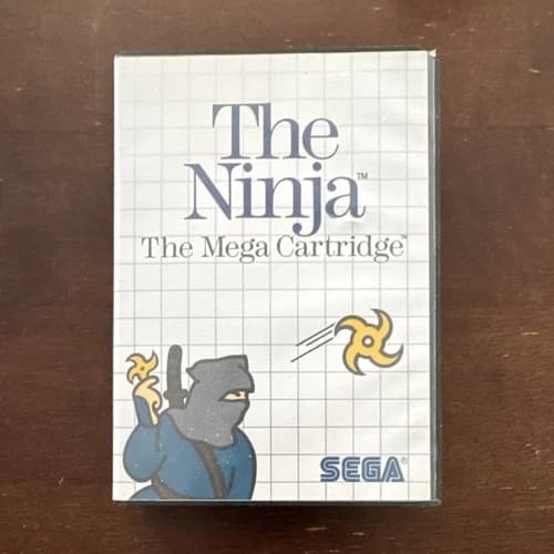 SEGA The Ninja Mega Cartridge Sega Master System 1986 Action Martial Arts Game