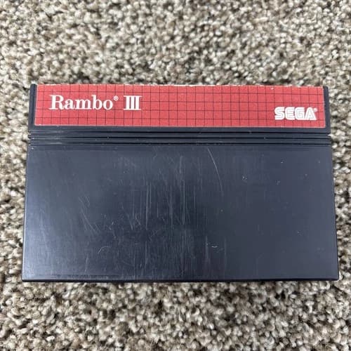 Rambo III Sega Master System Authentic! Great Condition! Tested! NICE!