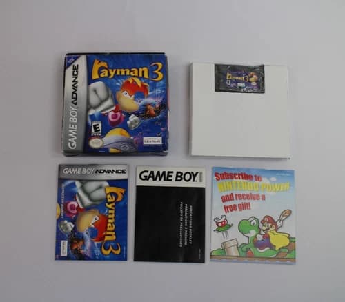 Rayman 3 (Nintendo Game Boy Advance, 2003) Complete CIB GBA Authentic CLEAN