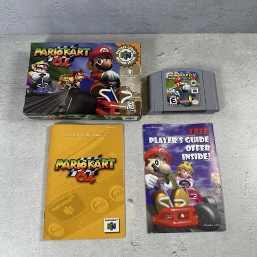 Mario Kart 64 N64 Nintendo 64 1997 In Box CIB Working Authentic Players Choice