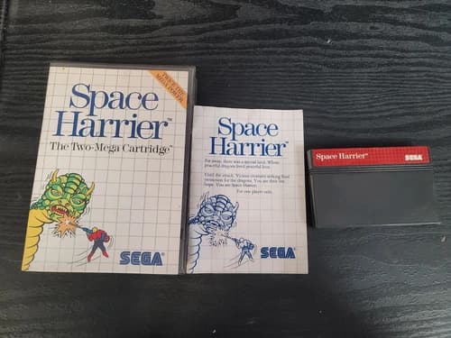 Space Harrier Sega Master System Complete in Box CIB Great Shape