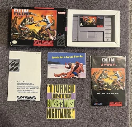 Run Saber – Super Nintendo SNES – Complete with Box & Manual – Tested & Working