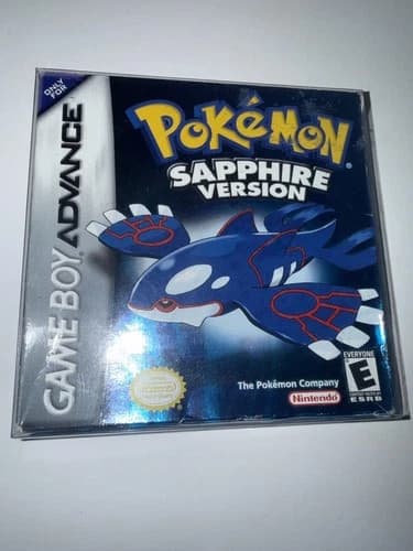 Pokemon Sapphire Version CIB (Game Box Manual) Game Boy Advance/Dry Battery