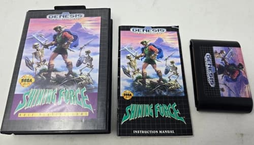 Shining Force Sega Genesis 1992 Complete in Box with Manual