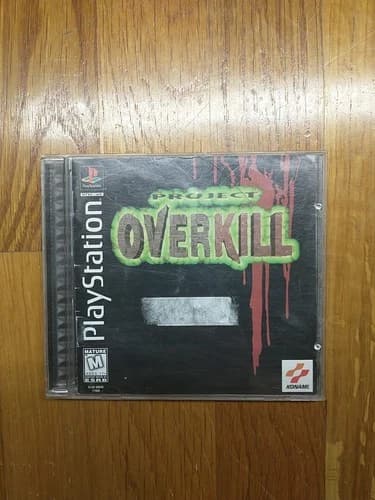 Project Overkill (Sony PlayStation 1, 1996) PS1 CIB w/ Manual