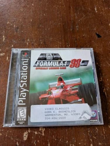 Formula 1 98 (Sony PlayStation 1, 1998) CIB Video Game PS1