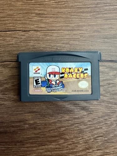 Krazy Racers Nintendo GBA Game Boy Advance Authentic Saves Cleaned Tested Cart