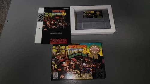 Donkey Kong Country 2: Diddy’s Kong Quest Super Nintendo, 1995 In Box W. Manual