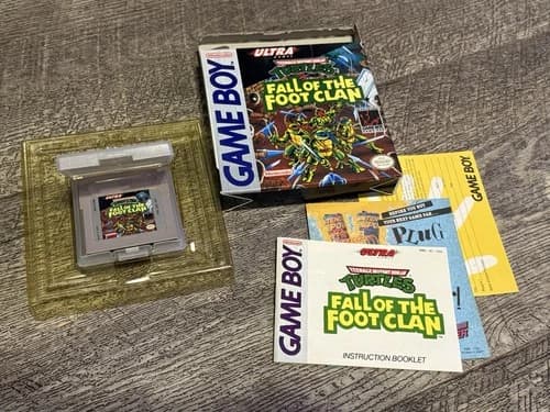 Teenage Mutant Ninja Turtles: Fall of the Foot Clan Game Boy, 1990 Complete