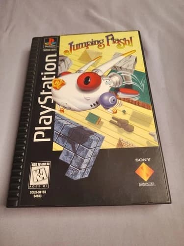 Jumping Flash (Sony Playstation 1 ps1) Complete Long Box - Tested Working