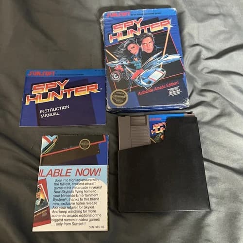 Sunsoft Spy Hunter: Authentic Arcade Edition! (Nintendo NES, 1987) Authentic CIB