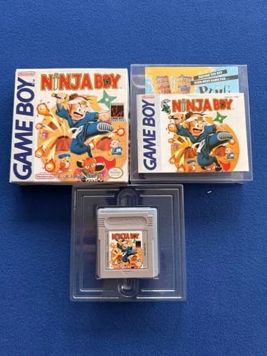 Ninja Boy Nintendo GB GAMEBOY CIB Complete Box Manual Cart Insert Very Nice
