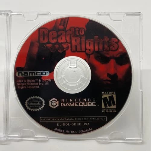 Dead to Rights (Nintendo GameCube, 2002) DISC ONLY