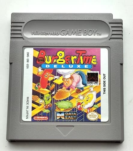 Burger Time Deluxe (Nintendo Game Boy NGB 1991) *Cart Only* Authentic Tested USA