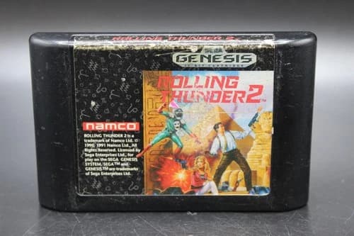 Rolling Thunder 2 - Sega Genesis, 1990 (Cartridge Only) *Pre-owned* FREE SHIPPIN