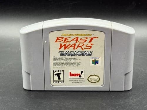 Transformers Beast Wars Transmetals Nintendo 64 N64 Game Cart Only Authentic