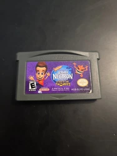 NINTENDO GBA JIMMY NEUTRON ATTACK OF THE TWONKIES VIDEO GAMECARTRIDGE ONLYTESTED