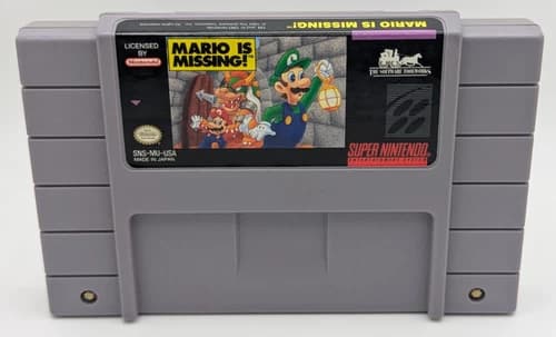 Mario Is Missing! Super Nintendo SNES