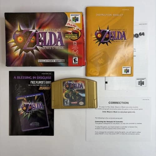 CLEAN Legend of Zelda: Majora's Mask Nintendo 64 N64 Collectors Edition CIB RARE