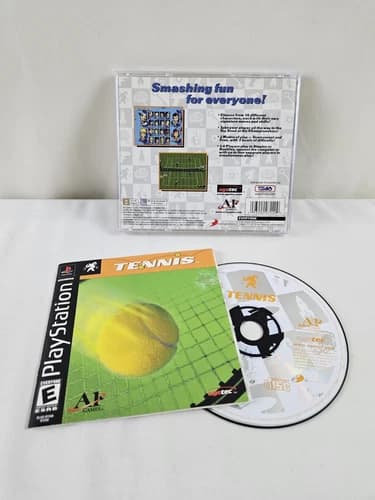 Tennis -Sony Playstation 1 PS1- CIB Complete Tested Video Game