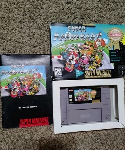 Super Mario Kart SNES CIB Tested