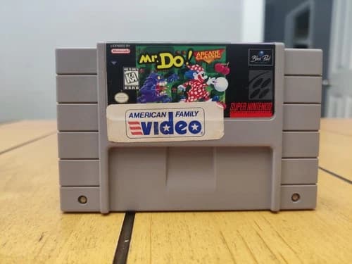 Mr. Do! Arcade Classics SNES SUPER NINTENDO AUTHENTIC