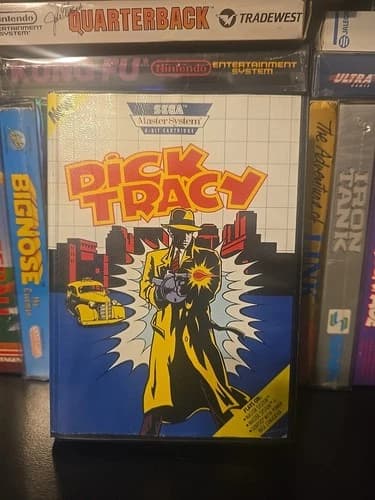 Dick Tracy (Sega Master, 1990) Tested And Working Great Condition